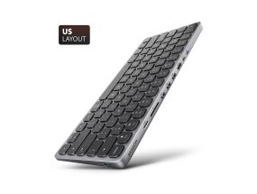 KEYBOARD + I/O HUB 9IN1/0.6M HMC-KB-US AXAGON
