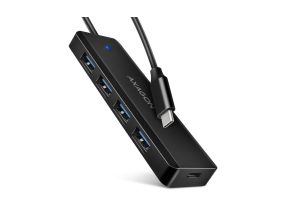 I/O HUB USB-C TRAVEL/0.19M HUE-C1C AXAGON