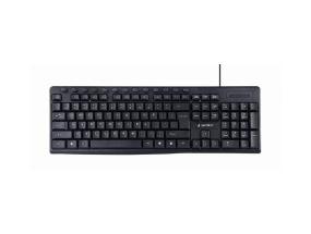 KEYBOARD MULTIMEDIA USB ENG/BLACK KB-UM-107 GEMBIRD