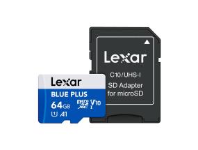 MEMORY MICRO SDXC 64GB UHS-I/W/A LMSBLPL064G-BNANG LEXAR
