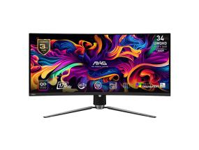 LCD Monitor MSI 34" Curved/21 : 9 Panel QD-OLED 3440x1440 21:9 175Hz Matte 0.03 ms Swivel Height...