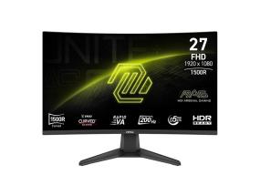 LCD Monitor MSI MAG 276CF E20 27" Gaming/Curved Panel VA 1920x1080 16:9 200 Hz 0.5 ms MAG276CFE20