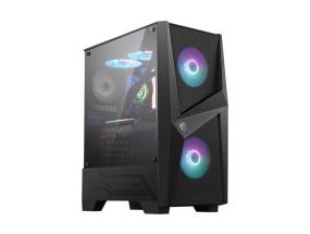 Case MSI MAG Forge 100R MidiTower Not included ATX MicroATX MiniITX Colour Black MAGFORGE100R
