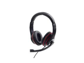 HEADSET STEREO BLACK/MHS-03-BKRD GEMBIRD