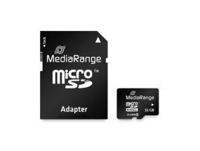 MEMORY MICRO SDHC 32GB C10/W/ADAPTER MR959 MEDIARANGE