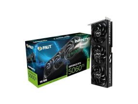 Graphics Card PALIT NVIDIA GeForce RTX 5060 Ti 16 GB GDDR7 128 bit PCIE 5.0 16x Memory 1750 MHz...