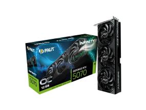 Graphics Card PALIT NVIDIA GeForce RTX 5070 12 GB GDDR7 192 bit PCIE 5.0 16x Triple slot Fansink...