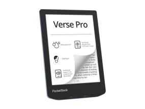 E-Reader POCKETBOOK Verse Pro 6" 1072x1448 1xUSB-C Wireless LAN Bluetooth Azure PB634-A-WW