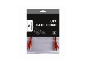 PATCH CABLE CAT6 UTP 0.25M/RED PP6U-0.25M/R GEMBIRD