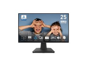 LCD Monitor MSI PRO MP252 24.5" Panel IPS 1920x1080 16:9 100Hz Matte 1 ms Speakers Tilt Colour...