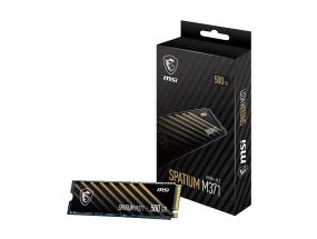 SSD MSI SPATIUM M371 500GB M.2 PCIE NVMe 3D NAND Write speed 1150 MBytes/sec Read speed 2200...