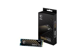 SSD MSI SPATIUM M450 1TB M.2 PCIe Gen4 NVMe 3D NAND Write speed 2400 MBytes/sec Read speed 3400...