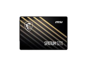 SSD MSI SPATIUM S270 240GB SATA 3D NAND Write speed 400 MBytes/sec Read speed 500 MBytes/sec 2,5"...