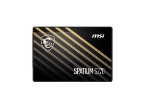SSD MSI SPATIUM S270 960GB SATA 3D NAND Write speed 450 MBytes/sec Read speed 500 MBytes/sec 2,5&quot;...