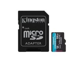 MEMORY MICRO SDXC 64GB UHS-I/W/ADAPTER SDCG3/64GB KINGSTON