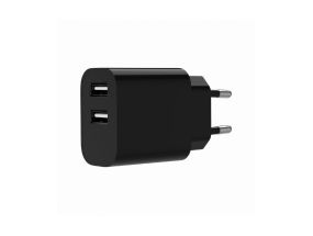 CHARGER USB UNIVERSAL BLACK/2P TA-UC-2A12-01-BK GEMBIRD