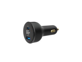 MOBILE CHARGER CAR USB 2PORT/TA-UC-AC2PD30LCD-CAR01 GEMBIRD