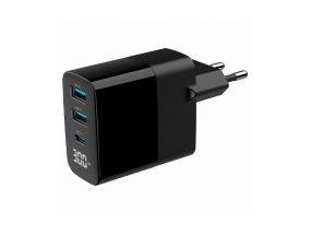 CHARGER USB 30W 3PORT/TA-UC-PDQC30LCD-BK-02 GEMBIRD