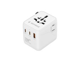 POWER ADAPTER TRAVEL 20W/WHITE TPA-1A2C20-01-W GEMBIRD