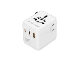 POWER ADAPTER TRAVEL 20W/WHITE TPA-1A2C20-01-W GEMBIRD