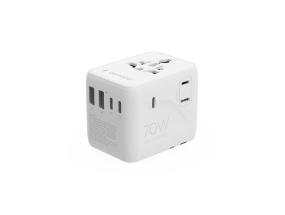 POWER ADAPTER TRAVEL 70W/WHITE TPA-2A3C70-01-W GEMBIRD