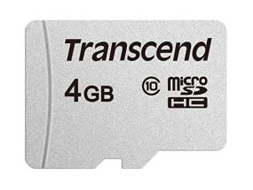 MEMORY MICRO SDHC 4GB/CLASS10 TS4GUSD300S TRANSCEND