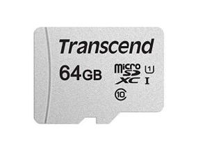 MEMORY MICRO SDXC 64GB/C10 TS64GUSD300S TRANSCEND