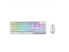 KEYBOARD +MOUSE/VIGOR GK30 COMBO WHITE US MSI