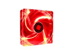 CASE FAN 120MM TRANSP 3PIN+4P/RED 12V XF046 XILENCE