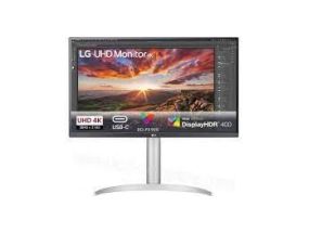 LCD Monitor LG 27UP85NP-W 27" 4K Panel IPS 3840x2160 16:9 5 ms Swivel Height adjustable...