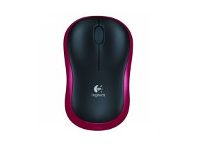 Computer mouse wireless LOGITECH M185 black red