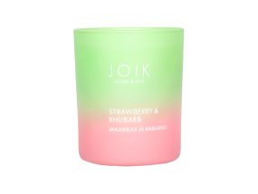 Scented candle JOIK Strawberry and rhubarb in a glass cup 150g