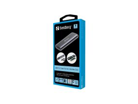 SANDBERG USB 3.2 Case for M.2+NVMe SSD