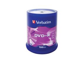 VERBATIM DVD+R 120 min. / 4.7GB 16x 100-