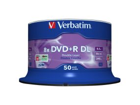 VERBATIM 43758 DVD+R DL Verbatim spind