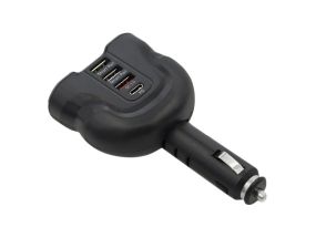 QOLTEC Car Charger 12-24V 52W 5V 2.4A