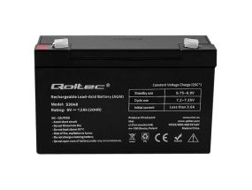 QOLTEC AGM battery 6V 12Ah