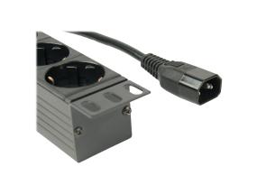 GEMBIRD PDU 8x Schuko 1U 10A 3m C14 Plug