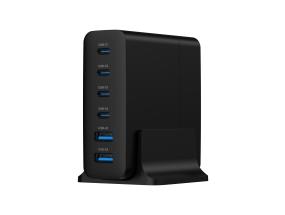 GEMBIRD 6-port 75W GaN USB fast charger