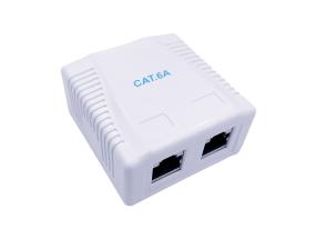 GEMBIRD CAT6A FTP 2-port surface mount b