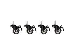 LANBERG castors x4 with thread and brake