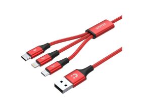 UNITEK C4049RD Unitek Cable 3-in-1, USB-