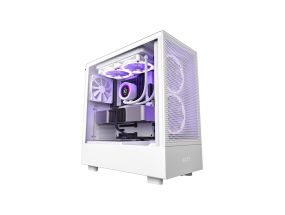 NZXT PC case H5 Flow midi tower white