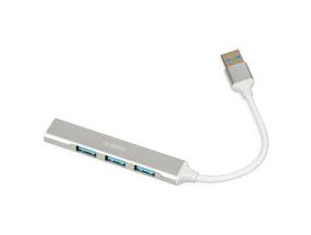 IBOX IUH3FAS Hub USB3.0 + USB 2.0 Silver