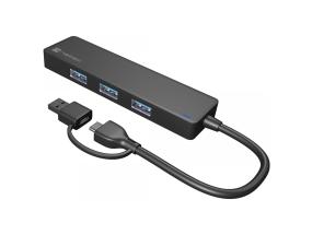 NATEC USB-C Hub Mayfly 4-port + adapter