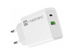 NATEC Charger Ribera USB-A+USB-C PD 20W