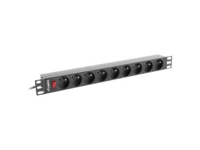 LANBERG PDU-09E-0300-BK Lanberg PDU 1U 1