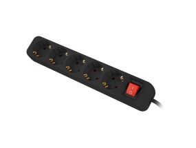 LANBERG Power strip 5x Shuko 1.5m black