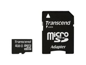 TRANSCEND 4GB micro SDHC Card Class 4