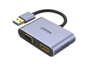 UNITEK V1304A Adapter USB-A- HDMI VGA